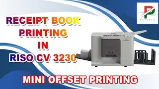 Receipt book printing in Riso CV 3230 | Mini offset digital machine