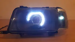 Audi 80 b4 Bi-Led black headlights