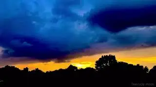 Sunset Time lapse|Cloudy sky|Rainy day.
