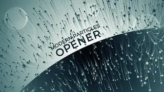Modern Particles Opener, After Effects Tutorial & Template (Particular Plugin)