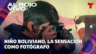Niño fotógrafo se convierte en sensación usando dinosaurio en Bolivia
