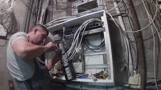 Росключение патч панелей. Слаботочка