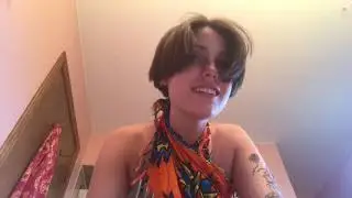 Girl Shaving Head Gold Buzzcut #2