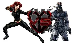 Solid Snake VS Black Widow (Sprite Battle)