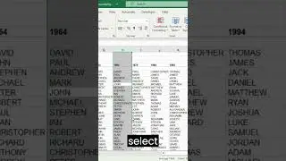 Select Columns and Rows on Microsoft Excel not using a mouse 