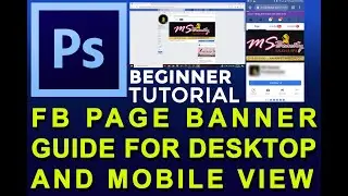 HOW TO MAKE SIMPLE FB PAGE BANNER FOR MOBILE AND DESKTOP VIEW | BEAUTY SALON|PHOTOSHOP TUTORIAL