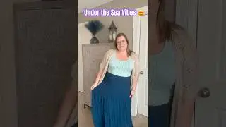 Under the Sea Vibes ✨🧜‍♀️ Love this tiered maxi skirt! | Amazon Midsize Fashion Finds