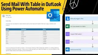Send Mail With Table in OutLook Using Power Automate