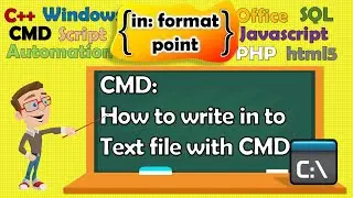 How to write in to text file with CMD
