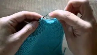 Закрытие петель  Простой способ иглой.