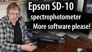 Epson SD-10 spectrophotometer. Spot colours and build swatch sets. But where's the useful software?