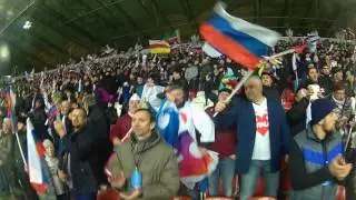 Лезгинка на матче в Грозном