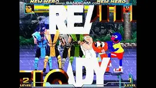 MUGEN Battle Scorpion, Sub Zero, Reptile & Smoke Vs Elmo, Grover, Homer Simpson & Peter Griffin