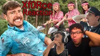 Men Vs Women Survive The Wilderness For $500,000 | Xforce REACTS to MrBeast