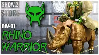 RW-01 RHINO WARRIOR Oversize Kingdom Beast Wars Rhinox Figure Review