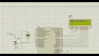 ADC PIC18F4520 ADC VALUE LCD SCREEN