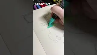 STiCKY Art Logo in 4 Different Styles (🐸👾Minecraft) With Posca Markers✨