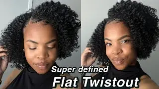 Super defined “Flat Twist-Out” | on Natural Hair | Two-Strand twists