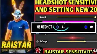 Raistar New Setting And Sensitivity || Raistar Free Fire Headshot Trick