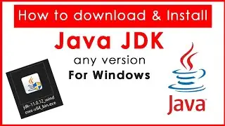 How to download and install java jdk for windows 10 | Java jdk any version ☕ java jdk for windows