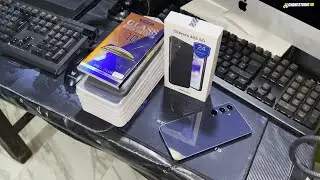 New Glass Screen Protector and Silicone Cover for Samsung Galaxy A55 5G