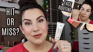 NEW IT Cosmetics CC+ Nude Glow - Review & Face Routine