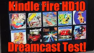 Amazon - Kindle Fire HD 10 - Dreamcast - Emulation Test! Jet Set Radio - Rez + More!