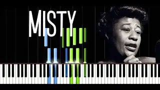 Misty – Ella Fitzgerald Version / Synthesia Piano Tutorial