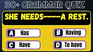 Can you pass this English Grammar Test । Tricky Grammar quiz