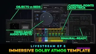 Dolby Atmos in Cubase/Nuendo: Game Scoring in Cardinal Points Quad - Livestream Ep 8