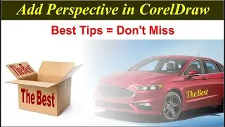 How to use Add Perspective Options from Effect Menu in CorelDraw