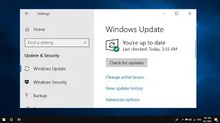 How to Check for Updates in Windows 10