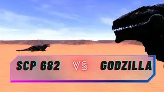 Scp 682 Vs Godzilla (Gmod) Request by Cerisvaldo Carvalho