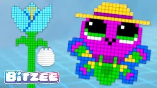 Gardening with Bitzee butterfly!