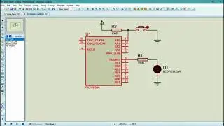 #4 PROTEUS | PIC16F84A PROGRAMLAMA | IF KOMUTU İLE BUTON KULLANIMI  #Proteus #Pic #Microcode