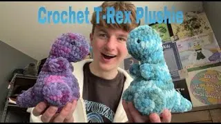 how to crochet a t-rex/dinosaur tutorial // amigurumi