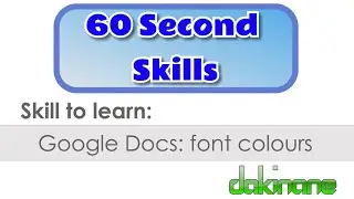 Google Docs: how to change the font colour