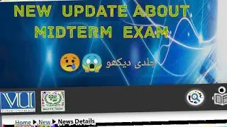 Vu new update about  midterm exam fall 2022  by vu student help point