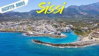 Sissi village Lasithi Crete Greece 4K
