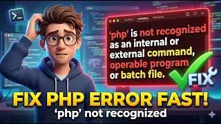 Fix 'php' is not recognized as an internal or external command Error Fast! 