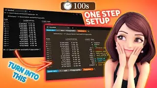 Beautiful Looking Terminal ! One Step Set up | windows