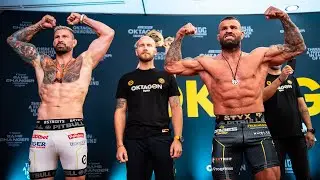 Oficiální vážení • Vémola vs. Végh 2 | OKTAGON 58
