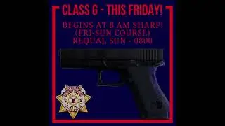 Class G - THIS FRIDAY!