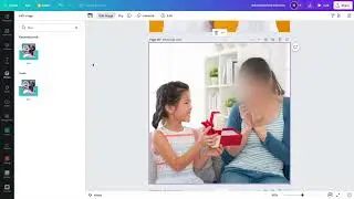 How to Blur an image in Canva (English Subtitles Available)