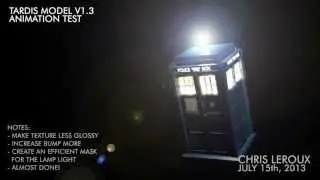 Doctor Who - TARDIS Model V1.3 Animation Test