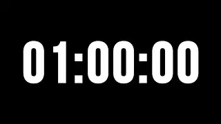 1 Hour Timer with Alarm (Countdown) -  60 Minutes No Music