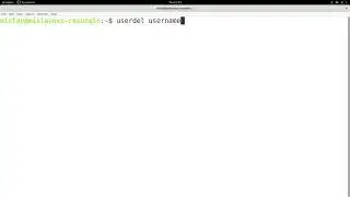 Linux Tutorial Series - 121 -  A tidbit about users vol 3 - userdel command