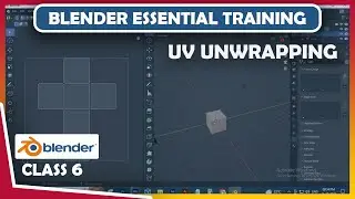 Blender essential training | blender uv unwrap texture painting beginners tutorials | Class 6