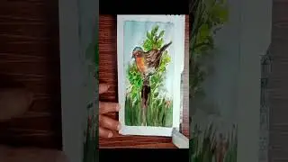 bird painting shorts #viral #youtubeshorts #viralshorts  #ytshorts