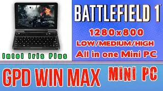 GPD WIN MAX Battlefield 1 Mini PC - 512 GB SSD 16GB RAM Intel Core i5-1035G7 Intel Iris Plus 940
